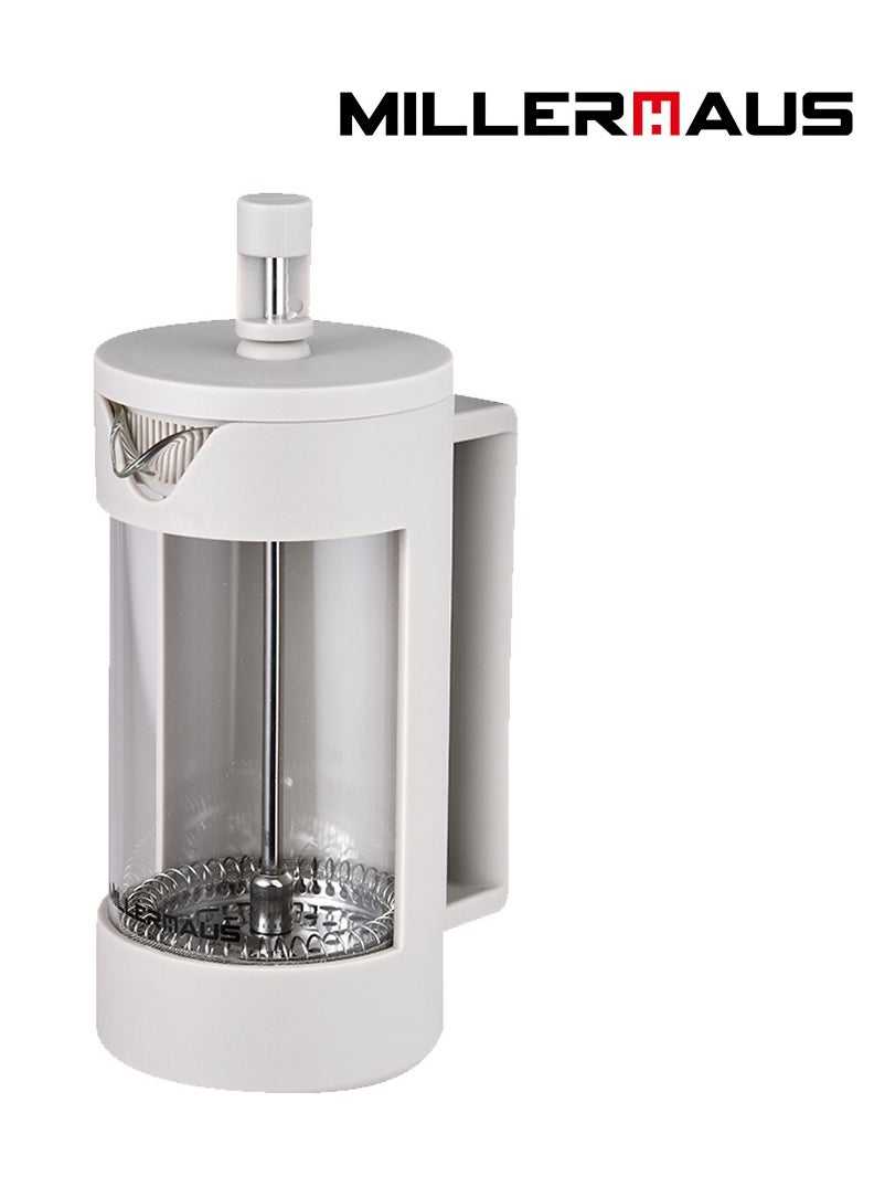 MILLERHAUS Millerhaus Coffee Plunger 350Ml Glass, Thickened Borosilicate Glass Coffee Press with Filter Screens  - Image 1