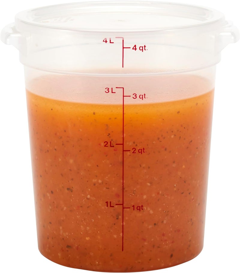 Cambro 4Qt BPA-Free Food Storage Containers with Lid - Pack of 2, Ideal for Pantry & Fridge Organization - Image 5