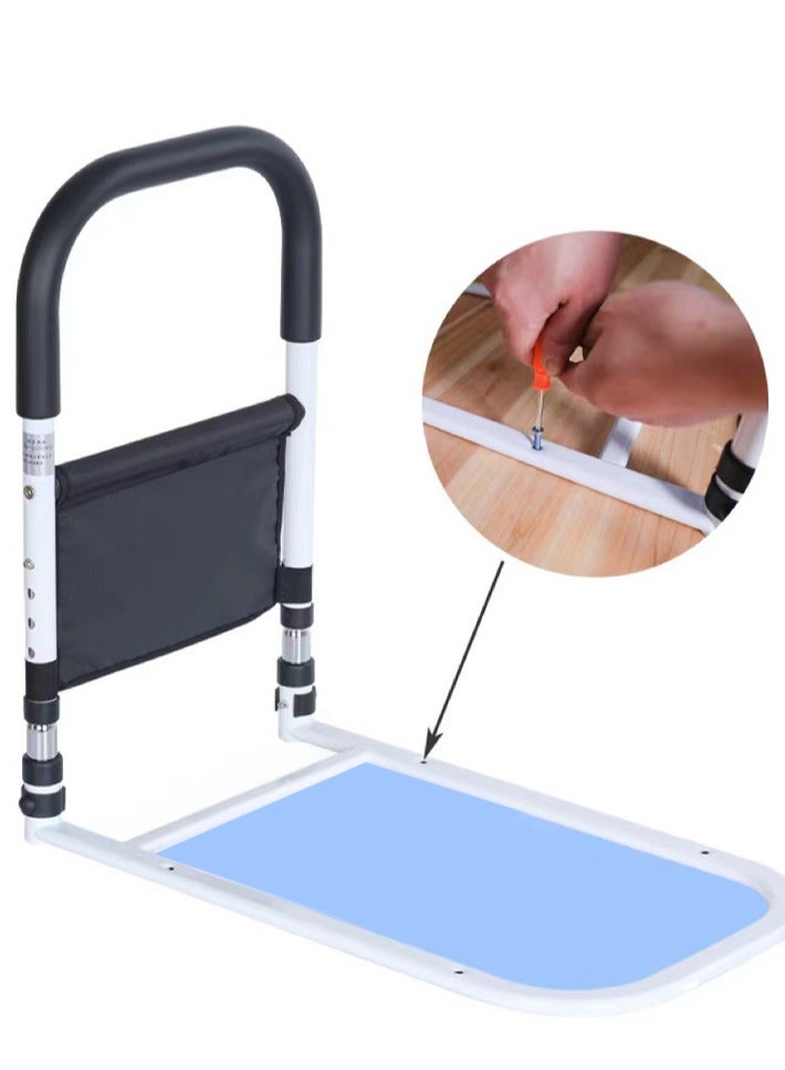 KINGMAZI Bed Rails for Elderly Adults ，Assist Support Side Railings for Seniors ，Adjustable  Safely Assist Handrail Citizens Slides Under Mattressbed Cane Medical Bed Guard Bed Handles Bars for Seniors, Pregnant Women, People in Need  - Image 4