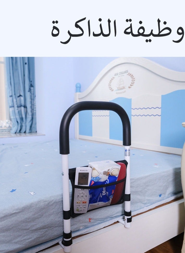 KINGMAZI Bed Rails for Elderly Adults ，Assist Support Side Railings for Seniors ，Adjustable  Safely Assist Handrail Citizens Slides Under Mattressbed Cane Medical Bed Guard Bed Handles Bars for Seniors, Pregnant Women, People in Need  - Image 5