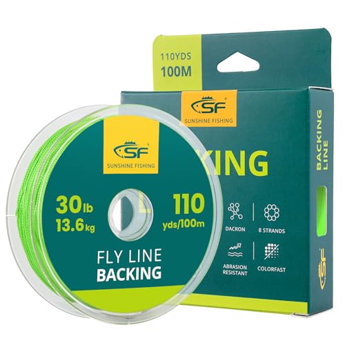 SF Fly Fishing Dacron Braided Backing Line Trout Line 30LB 100m/108yds Green - Image 1