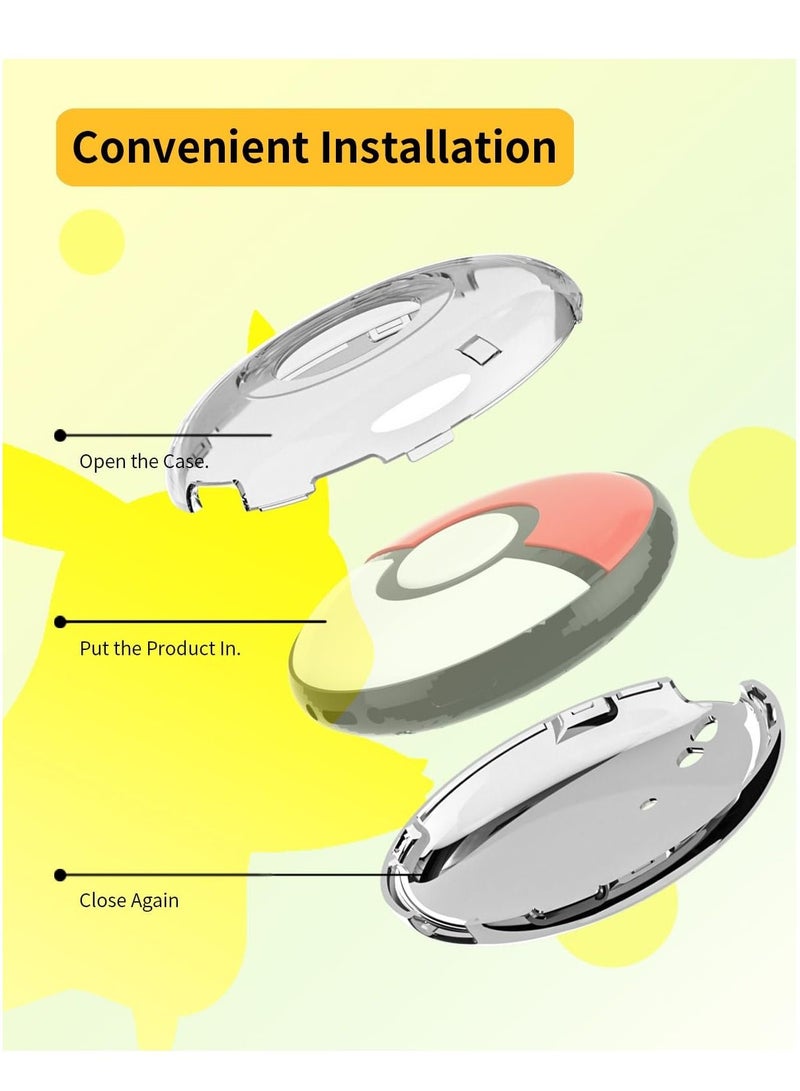 بوكيمون الذهاب بلس + 2023 خفيفة الوزن حالة الكمبيوتر مع حزام حماية ضد الصدمات ( شفافة ) - Image 4