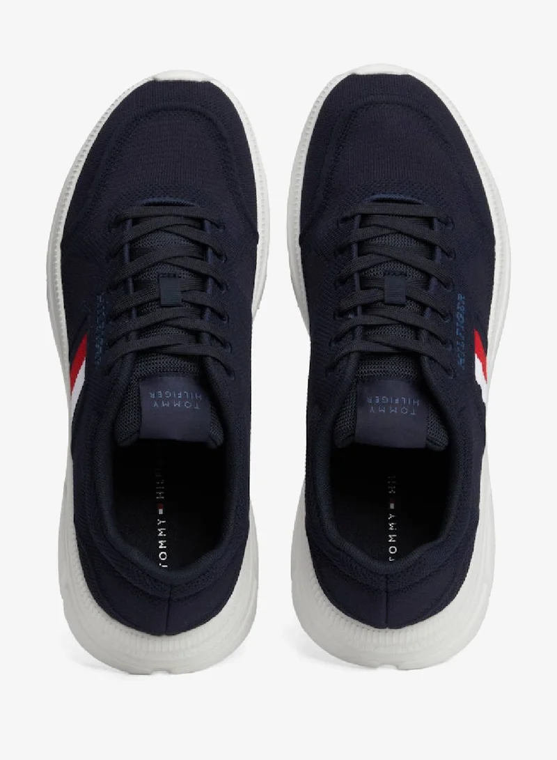 Tommy Hilfiger Desert Sky Signature Tape Knit Runner Trainers for Men | Best Price UAE