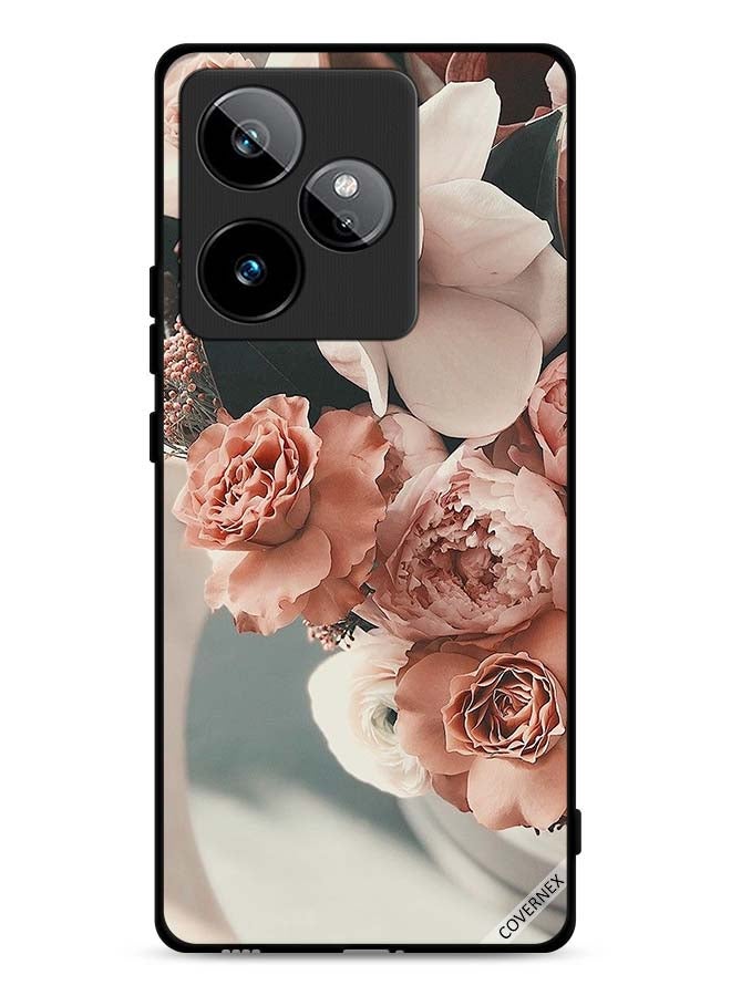 Realme GT 7 5G Protective Case Cover Bouquet Of Beautiful Peach Flowers