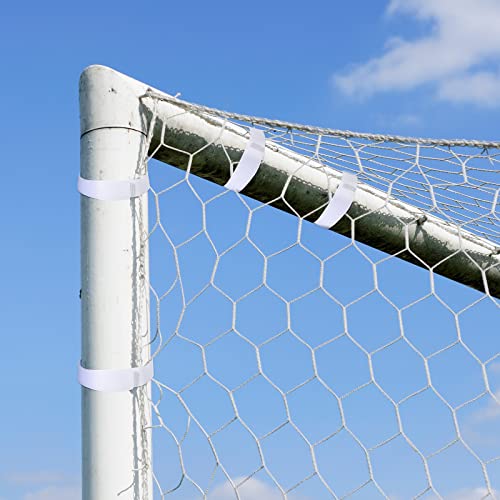 Chalyna 30 Pcs Goal Net Straps Soccer Attachment Trap White for Holding Nets to The Goal Posts for Boys Kids Training 14 x 0.8 Inch(Simple Style) - Image 4