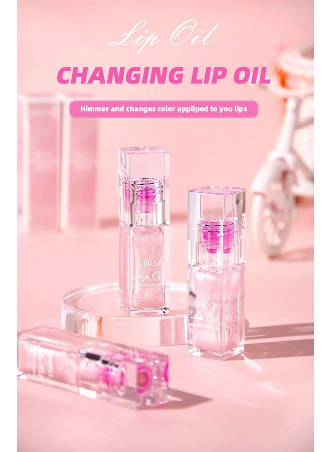 URQT Cosmetics Color Changing Lip Oil V2, Magic Color Changing Lip Oil Cosmetics, Plumping Lip Oil Moisturizing Lip Gloss, Long Lasting Lip Glow Oil Non-Sticky Warm Change Glitter Lip Tint (Pack Of 1) - Image 2