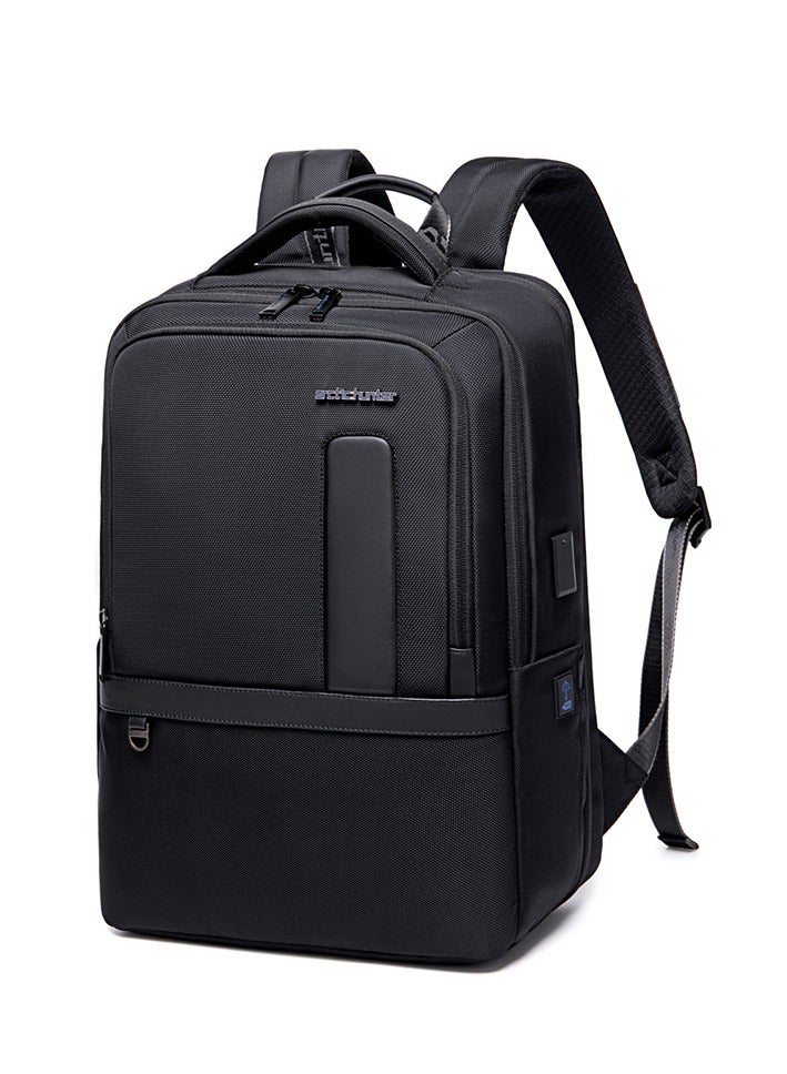 ARCTIC HUNTER Travel Backpack Large Capacity Laptop Backpack Men and Women Business Travel Bag School Bag Multifunctional B00490 Black - Image 1