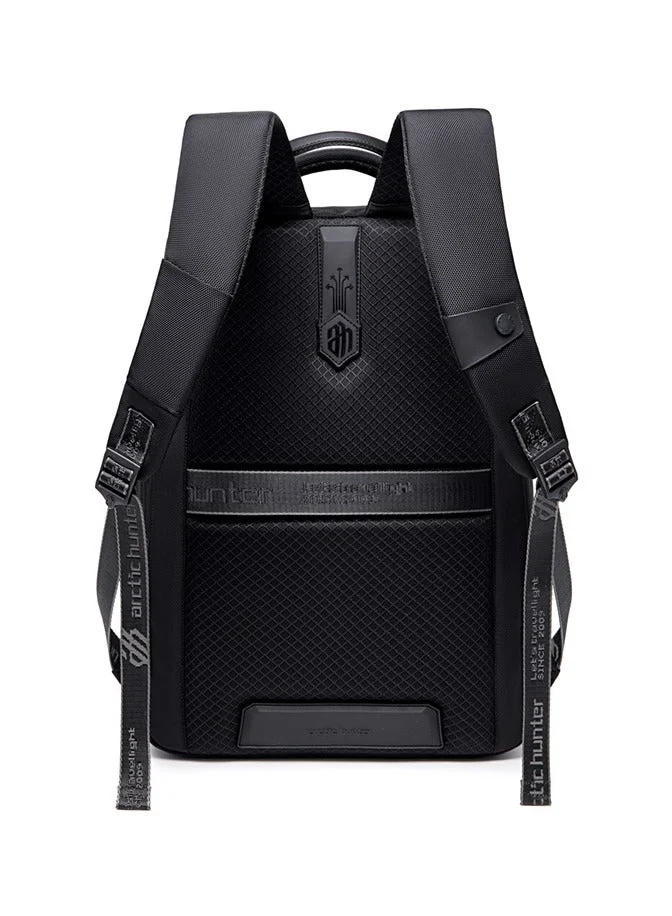 Arctic Hunter  Expandable Laptop Backpack Water Repellent School Office Travel Day Pack with Built in USB port, B00490, Black  | Best Price UAE