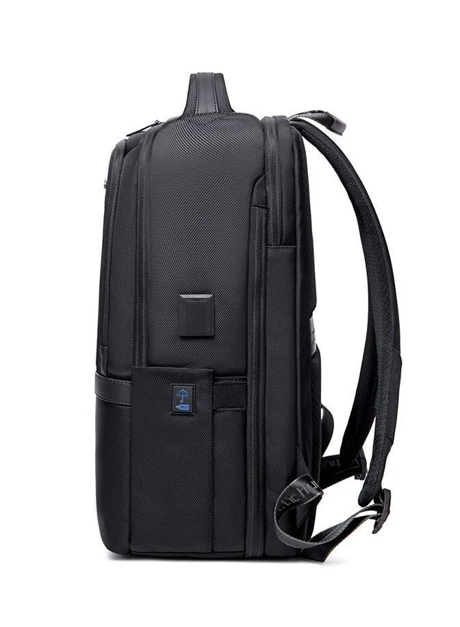 Arctic Hunter  Expandable Laptop Backpack Water Repellent School Office Travel Day Pack with Built in USB port, B00490, Black  | Best Price UAE