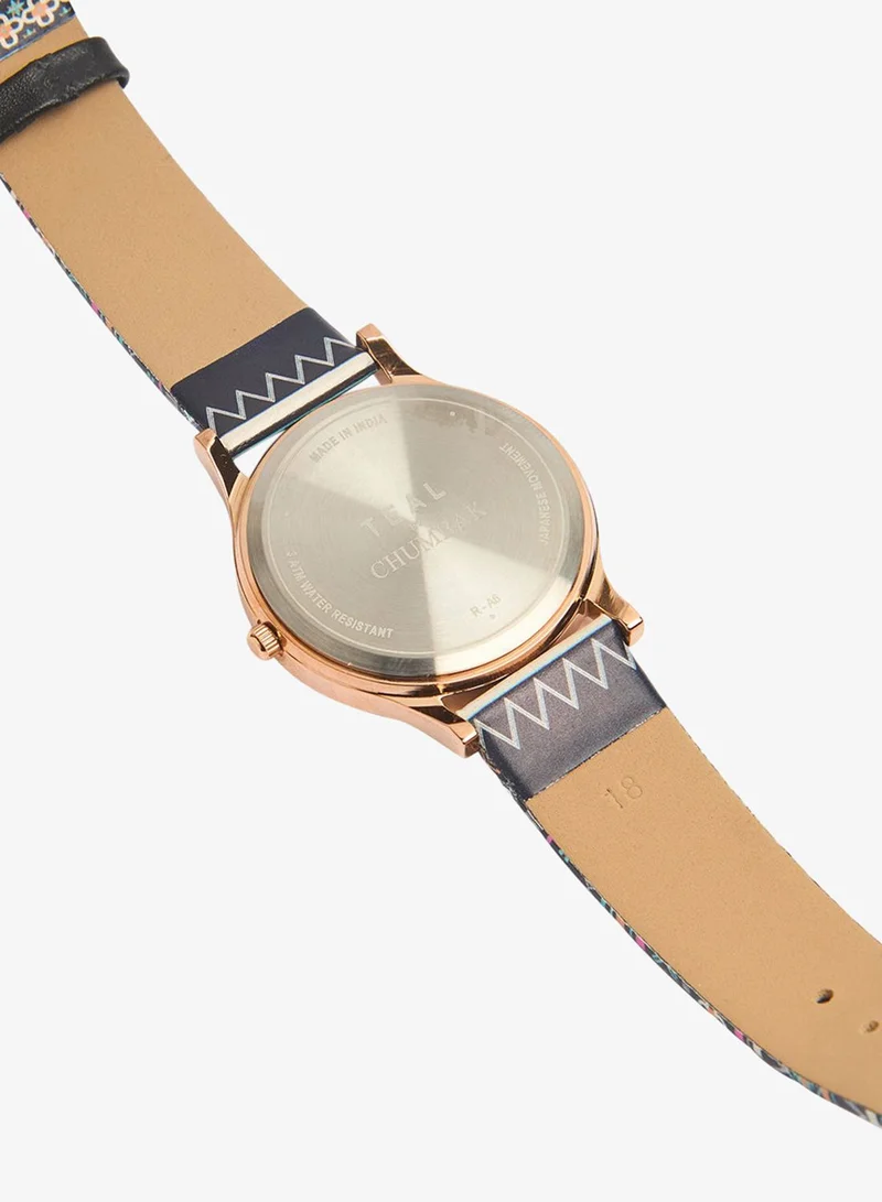 Chumbak  TEAL by Chumbak Ombre Aztec Watch-Black for Women | Best Price UAE