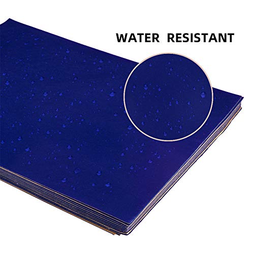 BENECREAT 20PCS Blue Velvet Fabric Sticky Back Adhesive Back Sheets, A4 Sheet (8.3" x 11.8"), Self-Adhesive Durable and Water Resistant Multi-Purpose for Festival Art and Craft Making - Image 4
