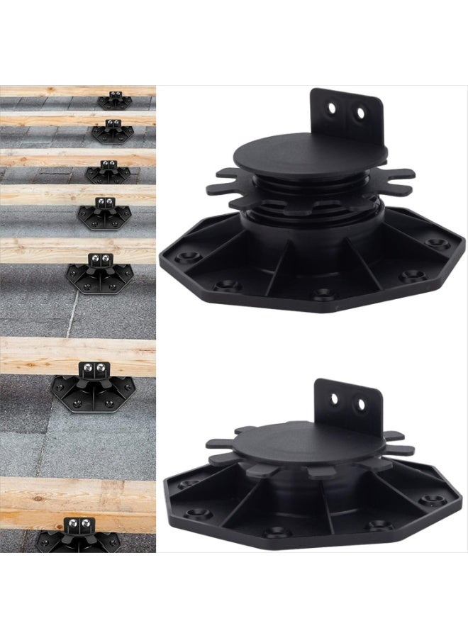12pcs Adjustable Deck Support Pedestal Deck Foundation Base Support Floating Deck Platform Deck Floor Height Adjustment  - Image 1