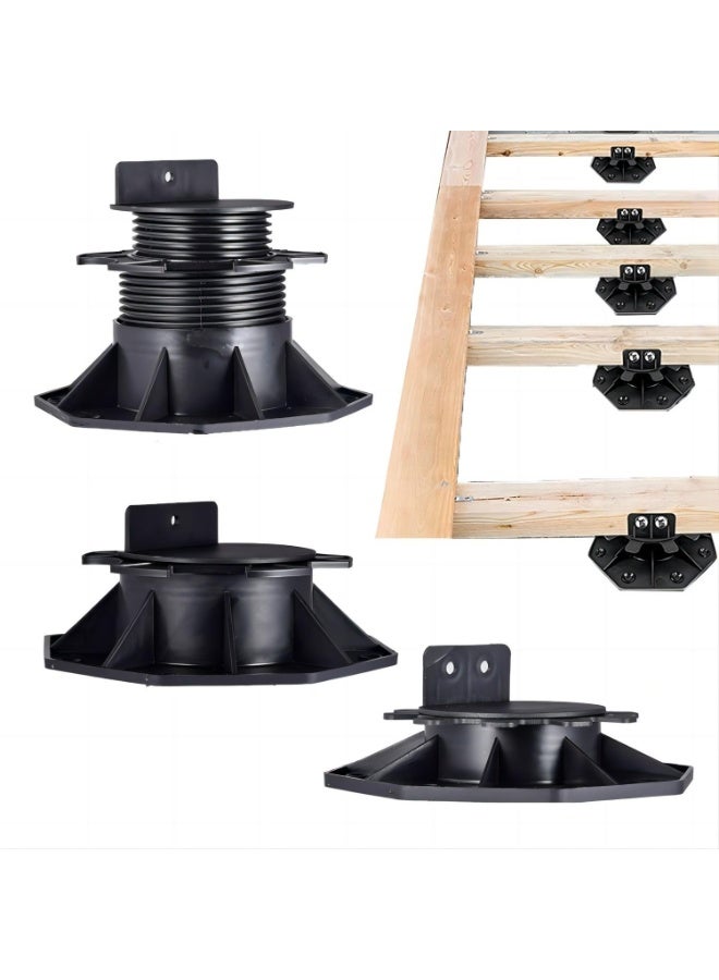12pcs Adjustable Deck Support Pedestal Deck Foundation Base Support Floating Deck Platform Deck Floor Height Adjustment  - Image 3
