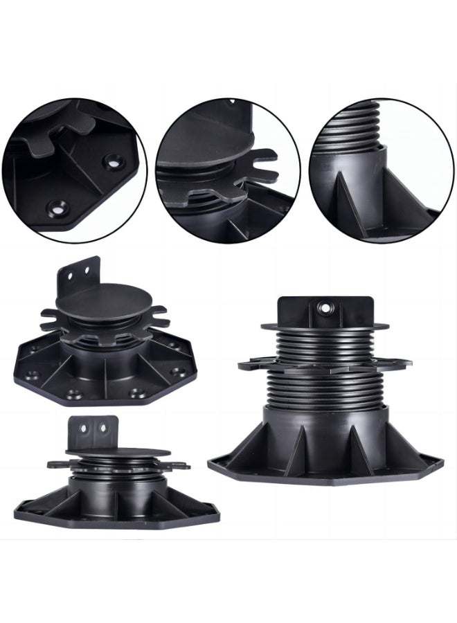 12pcs Adjustable Deck Support Pedestal Deck Foundation Base Support Floating Deck Platform Deck Floor Height Adjustment  - Image 2