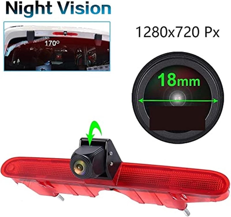 Yurefax Rear View Backup Camera with 3rd Brake Light - Image 4
