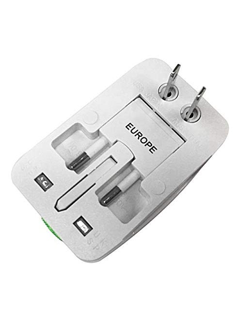Mopslik Mopslik Cuttlefish Universal Travel Worldwide Adapter White Pack of 2  - Image 3