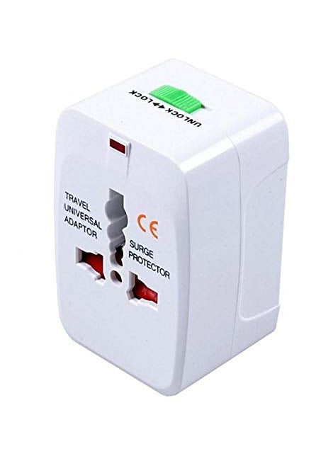 Mopslik Mopslik Cuttlefish Universal Travel Worldwide Adapter White Pack of 2  - Image 1
