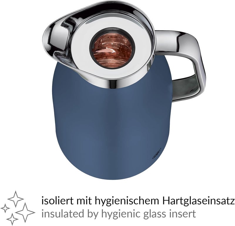 alfi SKYLINE 1.0 L Deep Water Stainless Steel Vacuum Flask with Hygienic Tempered Glass Insert - Image 2