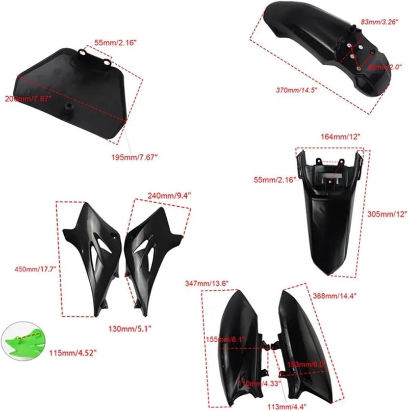 Wivplex Pit Dirt Bike Full Fairing Body Kit - Image 5