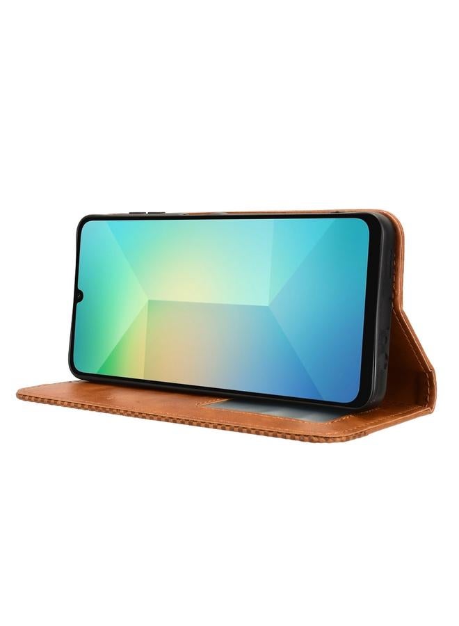 اس-توب جراب لهاتف Samsung Galaxy A06 مصنوع من الجلد بمشبك مغناطيسي بتصميم كلاسيكي - Image 5