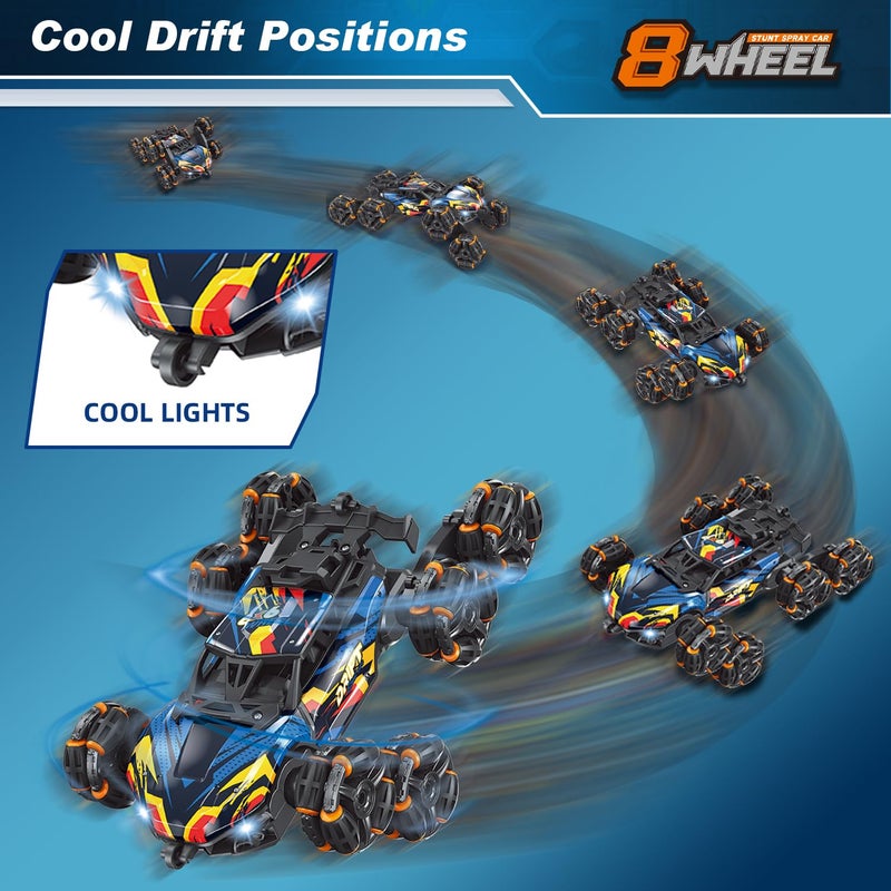 Nexbox Cool 8 Wheels Hand Controlled Rc Stunt Car Toys  Gesture Sensing Remote Control Cars For Boys Age 6 7 8-12 13 14 Year Old  Birthday Gifts Ideas For Kids - Image 3