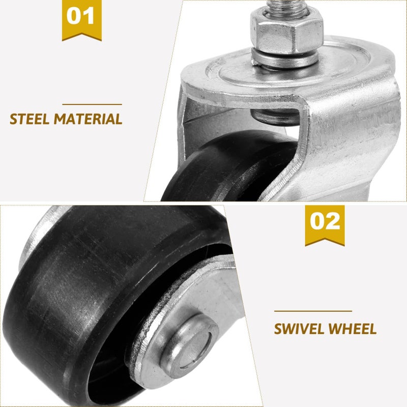 2 Ton Floor Jack Wheel Replacement Caster Wheel Swivel Stabilizer Heavy Duty Casters - Image 5