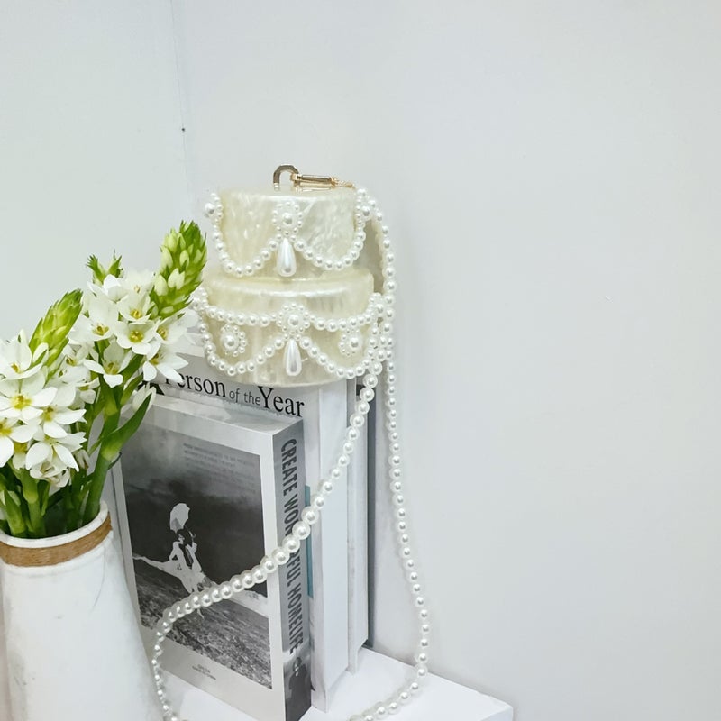 2025 Women'S New Shoulder Crossbody Bag Shaped Shell Acrylic Bag Fashion Wedding Dinner Clutch Bag - Image 4