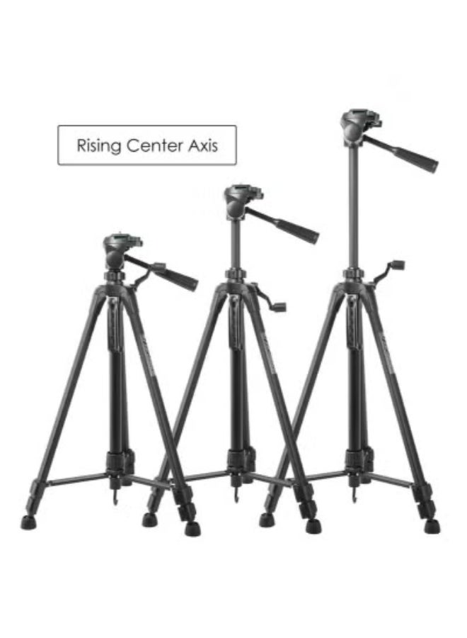 JAJEEK WT-3520 140cm Camera Tripod – Lightweight Aluminium Alloy Tripod Stand with 3-Way Pan Head, Quick Release Plate & Extendable Height – Universal Tripod with Portable Carry Pouch - Image 2