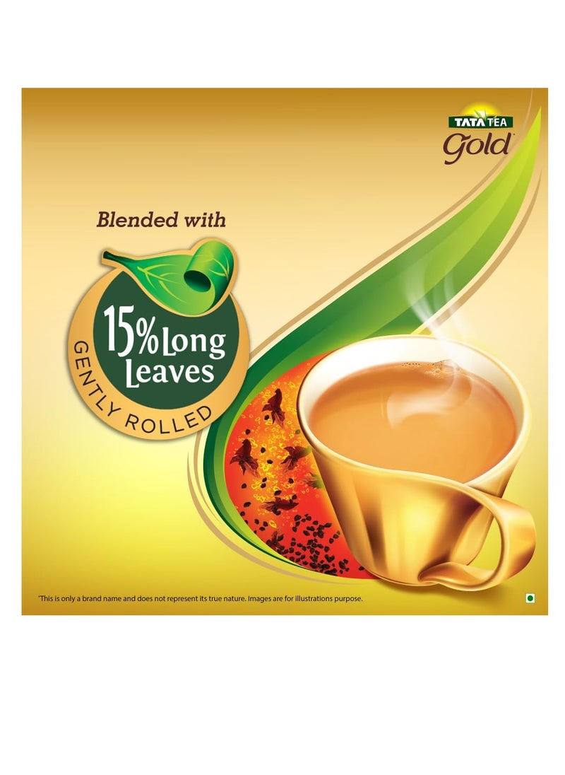 Tata Tea Gold Premium Assam Teas With Gently Rolled Aromatic Long Loose Leaves Rich and Aromatic Chai Black Tea 1 Kg  - Image 3