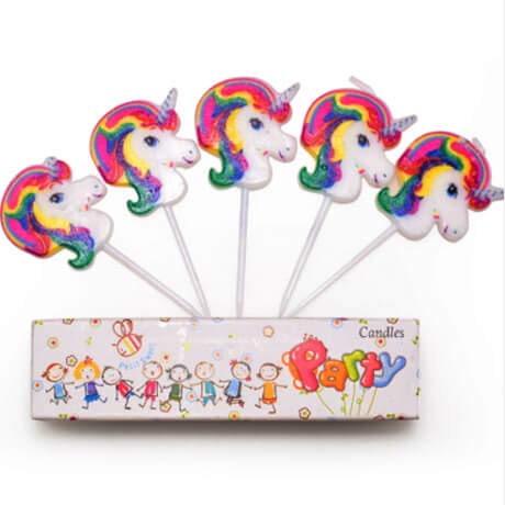 Balloonistics Unicorn Birthday Candle for Unicorn Theme Party - Image 2