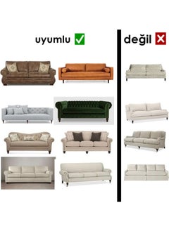Tuchmall Honeycomb Fabric Lycra Flexible Washable Elastic 3*seater Chester Sofa Cover One Piece  - Image 2