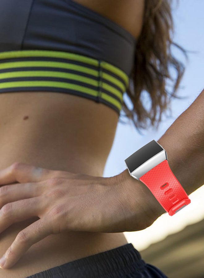 ISank Replacement Sport Band For Fitbit Ionic Red - Image 5