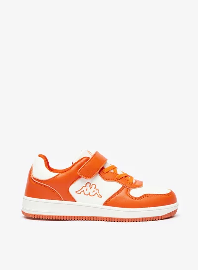 Kappa Boys Colourblock Sneakers with Hook and Loop Closure