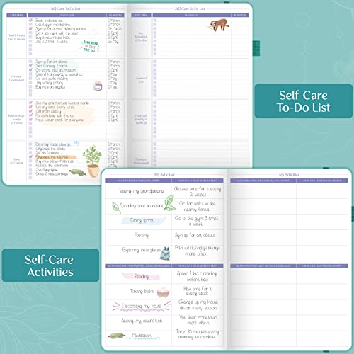 Legend Planner Legend Self-Care Journal – Guided Daily Reflection Journal to Support Mental & Physical Health – Daily Mood, Meditation & Personal Development Notebook – 7.1x10.5”, Lasts 3 Months (Turquoise) - Image 3