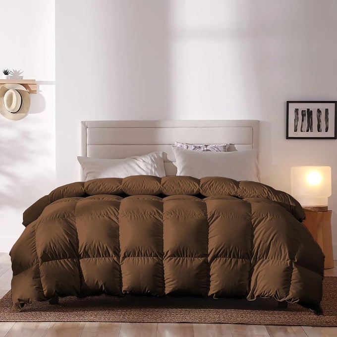 400 GSM HEAVY WINTER COMFORTER FOR SINGLE SIZE 60X90 RESTFUL SLEEP SOFT MICROFIBER SINGLE SIZE COMFORTERQUILTDUVETBLANKET SINGLE SIZE CHOCOLATE BROWN COLOR