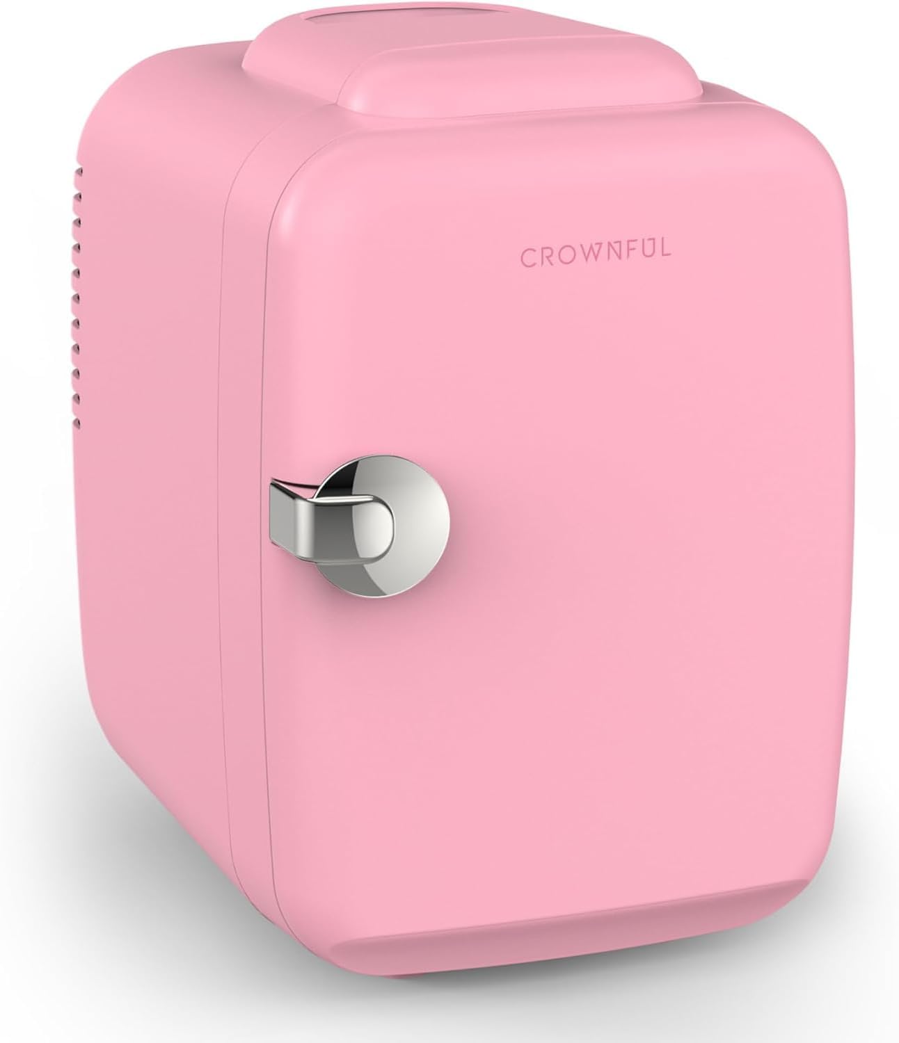 Mini Fridge, 4 Liter/6 Can Portable Cooler and Warmer Personal Refrigerator for Skin Care, Cosmetics, Beverage, Food,Great for Bedroom, Office, Car, Dorm, ETL Listed (Pink)
