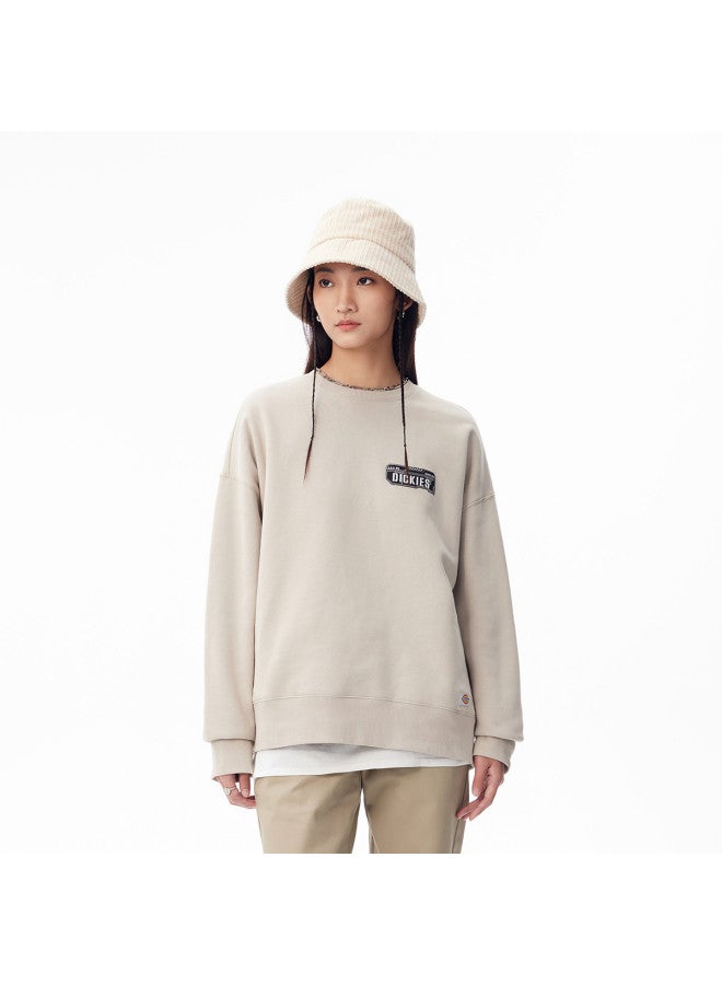 Dickies Couple's Letter Print Fleece Round Neck Sweatshirt Dk010955 - Image 5