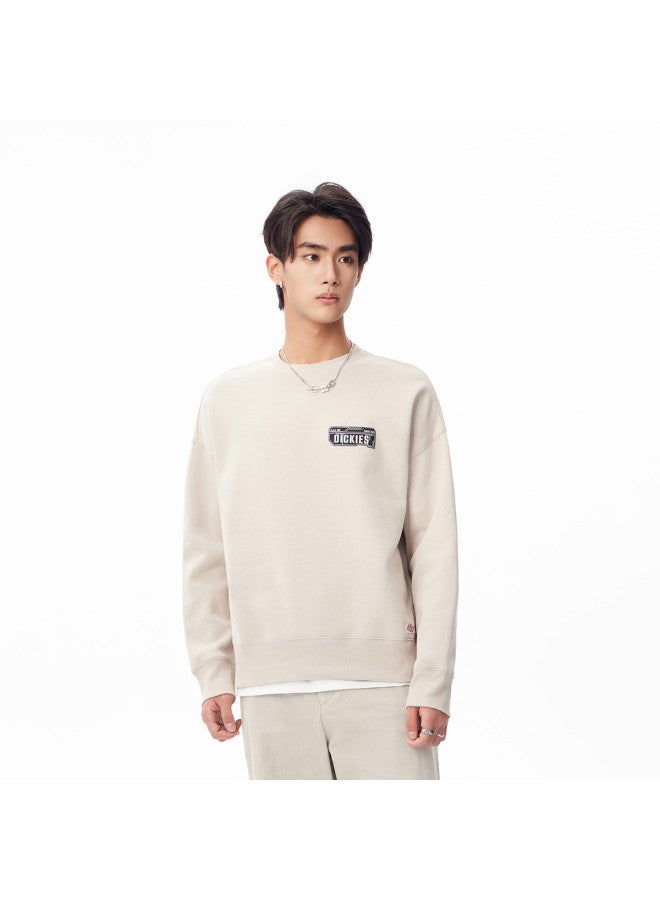 Dickies Couple's Letter Print Fleece Round Neck Sweatshirt Dk010955 - Image 2