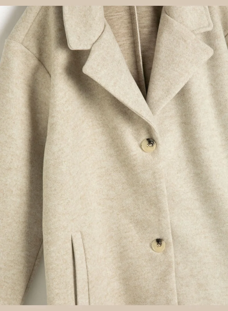 Koton  Coat Button Closure Pocket Detail for Women | Best Price UAE