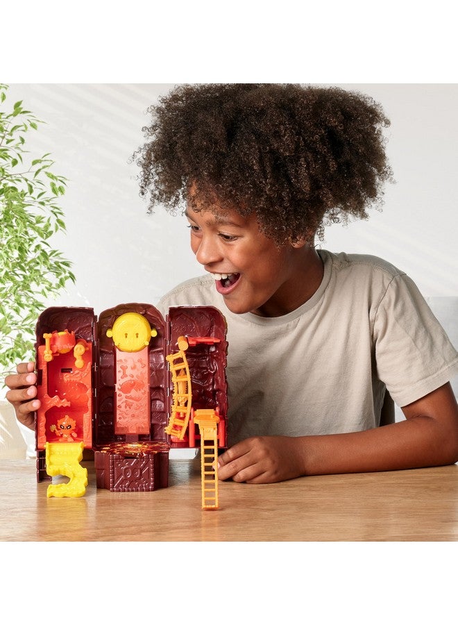 Treasure X Lost Lands Skull Island Lava Tower Micro Playset, 15 Levels of Adventure. Survive The Traps and Discover 2 Micro Sized Action Figures. Will You Find Real Gold Dipped Treasure? - Image 2