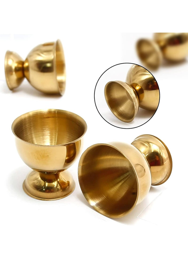 Oasisgalore Stainless Steel Egg Holder, 4Pcs Gold Egg Cups for Hard Boiled Eggs, Table Decor  - Image 5