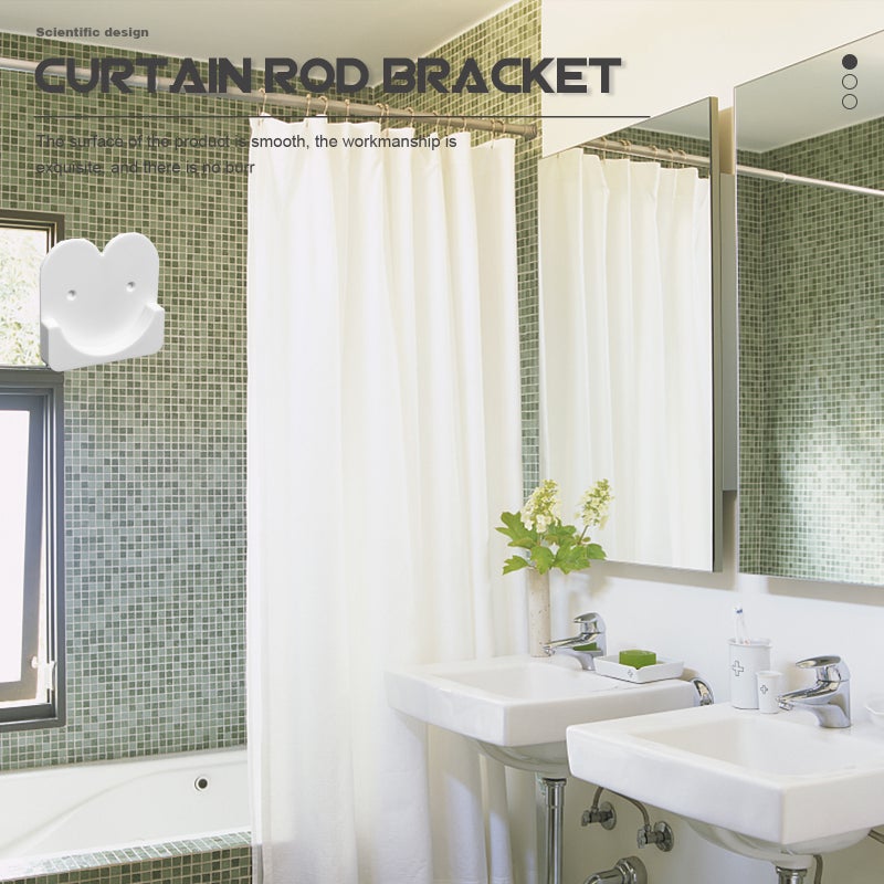 Bathroom Shower Curtain Rod Mount, Smooth Surface and Elegant Design, Long Service Life - Image 5