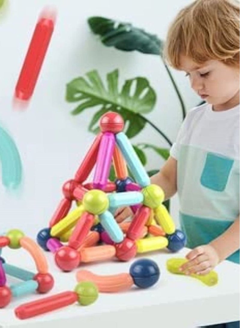 TEGRILO 25 PCS Magnetic Building Blocks Toy, Stacking Stick Rods and Ball Educational Construction Puzzle for Kids  - Image 5