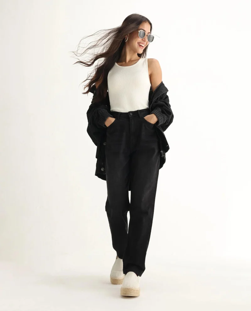 ريريزم Women's Mom Fit Denim