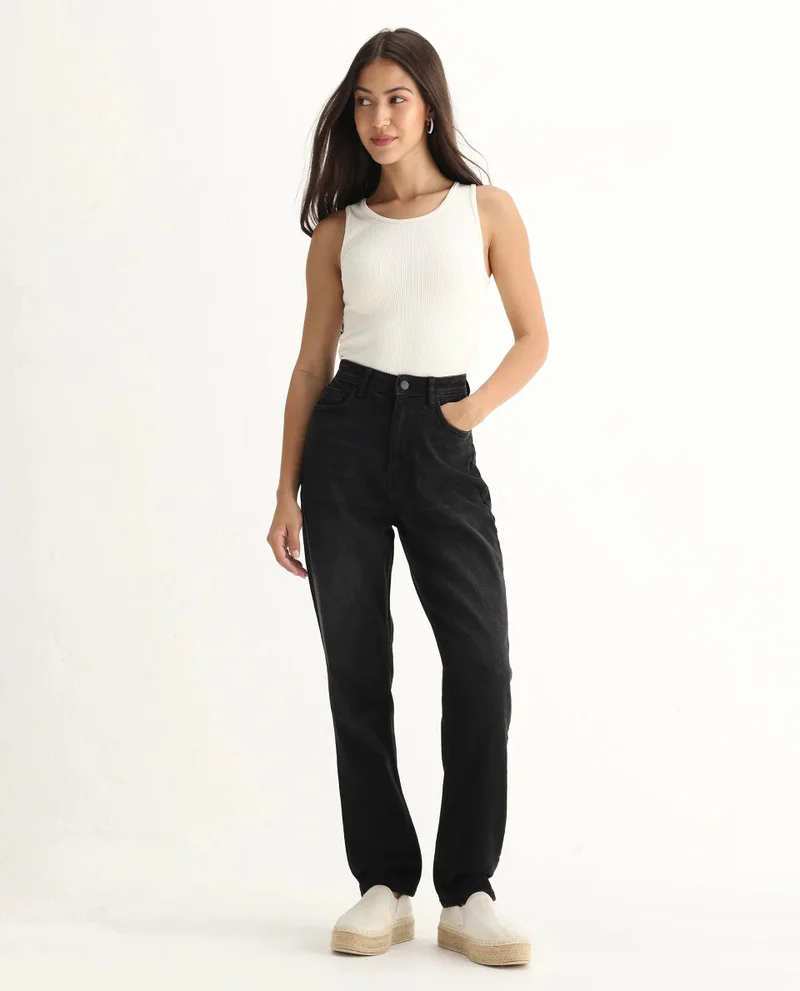 Rareism Women's Mom Fit Denim
