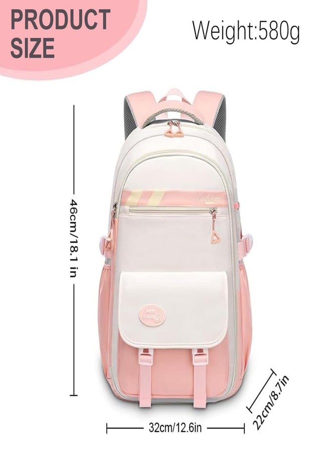 PALAY® Girls School Backpack Kawaii Backpack Schoolgirls Book Bag with Spacious Stationeries Storage Layer, Padded Shoulder Strap, Multi-use School Backpacks Travel Bag - Image 2