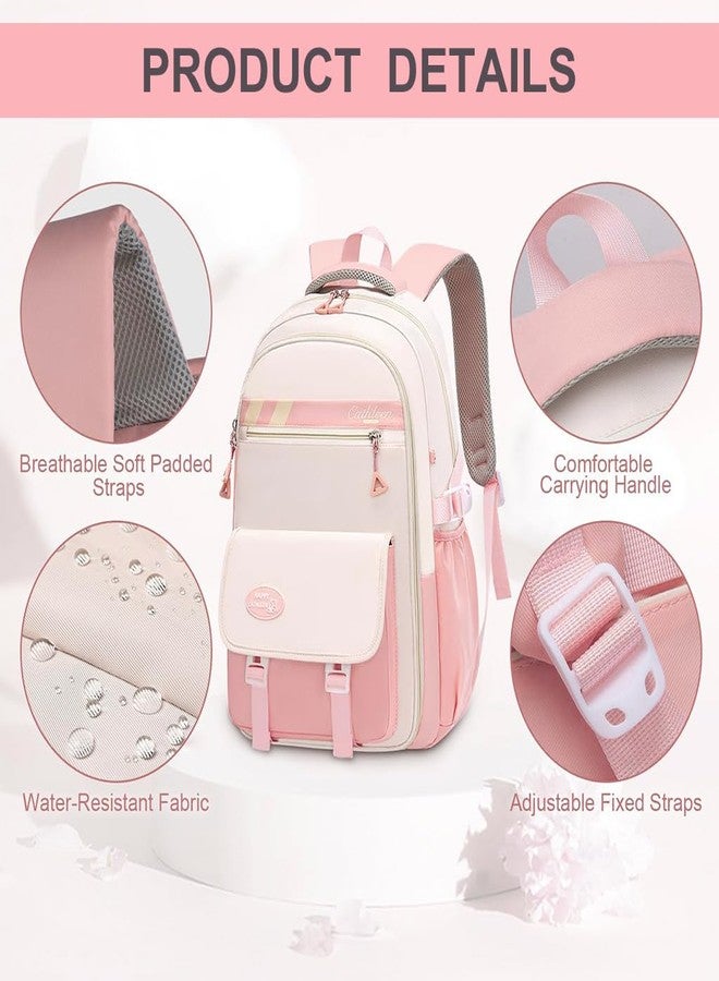 PALAY® Girls School Backpack Kawaii Backpack Schoolgirls Book Bag with Spacious Stationeries Storage Layer, Padded Shoulder Strap, Multi-use School Backpacks Travel Bag - Image 5