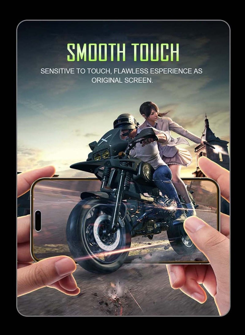 CHAPPELINE Apple iPhone 13/13 Pro 2021 Next Generation A++ Quality High Glass Screen Protector with Auto Alignment Frame Easy Installation, Bubble Free, Tempered Glass HD Clear, Anti-Scratch, Anti-Spy Flim, Anti-Fingerprint - Clear/Black - Image 2