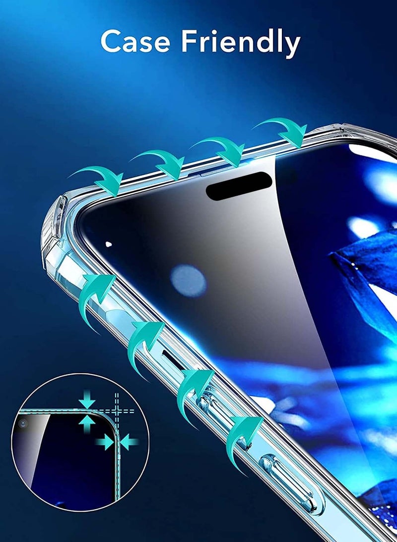 CHAPPELINE Apple iPhone 13/13 Pro 2021 Next Generation A++ Quality High Glass Screen Protector with Auto Alignment Frame Easy Installation, Bubble Free, Tempered Glass HD Clear, Anti-Scratch, Anti-Spy Flim, Anti-Fingerprint - Clear/Black - Image 3