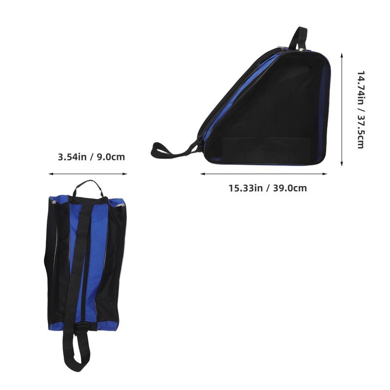 2 PCS Roller Skate Bags with Thickened Sturdy Fabric Breathable Storage Backpack for Quad Skates - Image 3